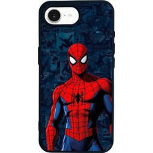 Bg Aksesuar iPhone 16E Uyumlu Spider Man ( Örümcek Adam ) Tasarımlı Glossy Premium Kılıf