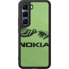 Bg Aksesuar Infinix Hot 60 Pro Plus Uyumlu Nokia Tasarımlı Glossy Premium Kılıf