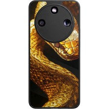 Bg Aksesuar Honor Magic 8 Lite Uyumlu Yılan Tasarımlı Glossy Premium Kılıf