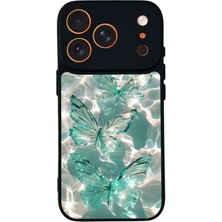 Bg Aksesuar iPhone 17 Pro Max Uyumlu Kelebek Tasarımlı Glossy Premium Kılıf