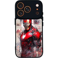 iPhone 17 Pro Uyumlu Iron Man ( Demir Adam ) Tasarımlı Glossy Premium Kılıf