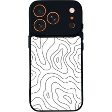 iPhone 17 Pro Uyumlu Çizgi Sanatı Tasarımlı Glossy Premium Kılıf