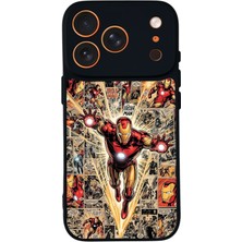 iPhone 17 Pro Uyumlu  Iron Man ( Demir Adam ) Tasarımlı Glossy Premium Kılıf