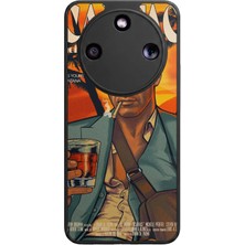 Bg Aksesuar Honor Magic 8 Lite Uyumlu Scarface Tasarımlı Glossy Premium Kılıf
