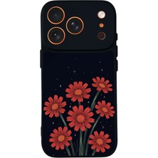 Bg Aksesuar iPhone 17 Pro Uyumlu Floral Tasarımlı Glossy Premium Kılıf