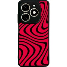 Bg Aksesuar Tecno Spark 20 Uyumlu Çizgi Sanatı Tasarımlı Glossy Premium Kılıf