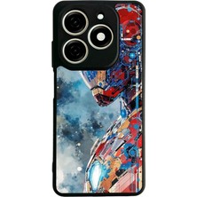 Bg Aksesuar Tecno Spark 20 Uyumlu Iron Man ( Demir Adam ) Tasarımlı Glossy Premium Kılıf
