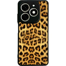 Bg Aksesuar Tecno Spark 20 Uyumlu Leopar Tasarımlı Glossy Premium Kılıf