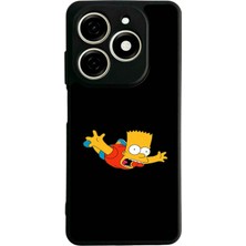 Bg Aksesuar Tecno Spark 20 Uyumlu The Simpsons Tasarımlı Glossy Premium Kılıf