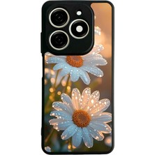 Bg Aksesuar Tecno Spark 20C Uyumlu Cicek Tasarımlı Glossy Premium Kılıf