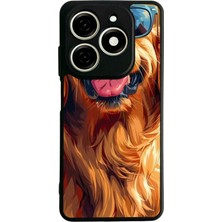 Bg Aksesuar Infinix Smart 8 Pro Uyumlu Golden Kopek Tasarımlı Glossy Premium Kılıf