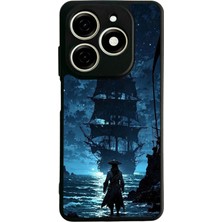 Bg Aksesuar Tecno Spark 20C Uyumlu Korsan Tasarımlı Glossy Premium Kılıf