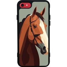 iPhone 8 Uyumlu At Horse Tasarımlı Glossy Premium Kılıf
