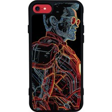 iPhone 8 Uyumlu Iron Man ( Demir Adam ) Tasarımlı Glossy Premium Kılıf