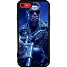 Bg Aksesuar iPhone 8 Uyumlu Terminator Tasarımlı Glossy Premium Kılıf
