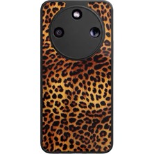 Bg Aksesuar Honor Magic 8 Lite Uyumlu Leopar Tasarımlı Glossy Premium Kılıf