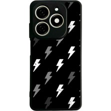 Tecno Spark 20 Uyumlu Simsek Tasarımlı Glossy Premium Kılıf