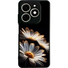Bg Aksesuar Tecno Spark 20C Uyumlu Cicek Tasarımlı Glossy Premium Kılıf