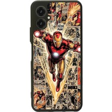Bg Aksesuar Omix X5 Uyumlu  Iron Man ( Demir Adam ) Tasarımlı Glossy Premium Kılıf