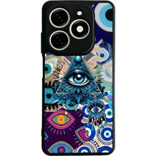 Bg Aksesuar Infinix Smart 8 Pro Uyumlu Göz Tasarımlı Glossy Premium Kılıf