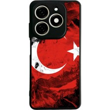 Tecno Spark 20C Uyumlu Türk Bayragi Tasarımlı Glossy Premium Kılıf
