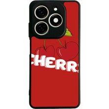 Bg Aksesuar Infinix Smart 8 Pro Uyumlu Kiraz Tasarımlı Glossy Premium Kılıf