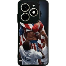 Bg Aksesuar Tecno Spark 20 Uyumlu Rocky Tasarımlı Glossy Premium Kılıf