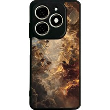 Bg Aksesuar Tecno Spark 20 Uyumlu Melek Tasarımlı Glossy Premium Kılıf