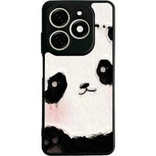Bg Aksesuar Tecno Spark 20C Uyumlu Panda Tasarımlı Glossy Premium Kılıf