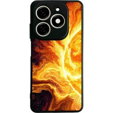 Bg Aksesuar Tecno Spark 20C Uyumlu Güneş Tasarımlı Glossy Premium Kılıf