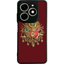 Bg Aksesuar Tecno Spark 20C Uyumlu Osmanli Tugrasi Tasarımlı Glossy Premium Kılıf