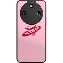 Bg Aksesuar Honor Magic 8 Lite Uyumlu Kalp Love Tasarımlı Glossy Premium Kılıf
