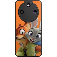 Bg Aksesuar Honor Magic 8 Lite Uyumlu Zootropolis Tasarımlı Glossy Premium Kılıf