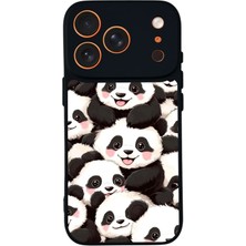 Bg Aksesuar iPhone 17 Pro Uyumlu Panda Tasarımlı Glossy Premium Kılıf