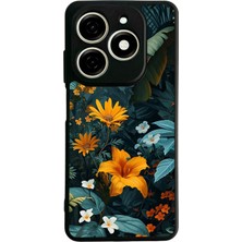 Bg Aksesuar Tecno Spark 20 Uyumlu Botanik Tasarımlı Glossy Premium Kılıf