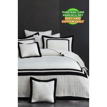 Evlen Home Collection Roma Jakarlı Yatak Örtüsü Çift Kişilik 5 Parça