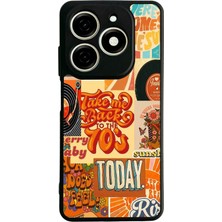 Bg Aksesuar Tecno Spark 20 Uyumlu Poster Tasarımlı Glossy Premium Kılıf