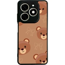 Tecno Spark 20 Uyumlu Ayı Tasarımlı Glossy Premium Kılıf