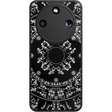 Bg Aksesuar Honor Magic 8 Lite Uyumlu Mandala Tasarımlı Glossy Premium Kılıf