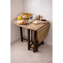 Mobilyacın Katlanır Kanatlı Masa Yemek Masası Çalışma Masası Mutfak Masası A.ceviz