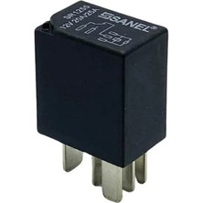 SANEL 12V RÖLE 5 UÇLU 20/25 A MİKRO (ÇİFT PLATİN) (DİRENÇLİ) (30-85-86-87-87A)