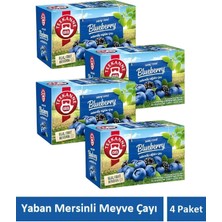 Teekanne Yaban Mersinli Kafeinsiz Karışık Meyve Çayı Blueberry Çayı 4 Paket x 20 Süzen Poşet
