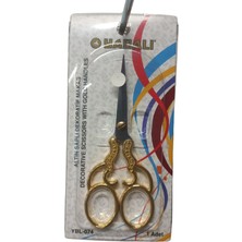 K-yonlineticaret Nakış Makası Altın Saplı Dekoratif Makas YBL-074 Model 2