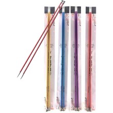K-yonlineticaret Metalize Çift Renk Şiş 35 cm 3,5 Numara (Renk Stoğa Göre)
