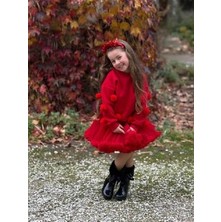 Lolipop Kids Store Kız Çocuk Ponponlu Sweatshirt Tütü Etek Takım