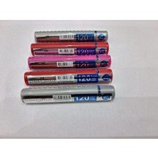Faber-Castell Faber Castell Grip Min 0,7 2b 60 mm 120'LI Tüp 5 Adet(2 Gri 2 Kırmızı 1 Pembe)