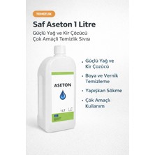 Cash Dukkan Saf Aseton 1 Litre Güçlü Yağ ve Kir Çözücü Çok Amaçlı Temizlik Sıvısı 1 Adet
