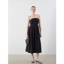 Lc Waikiki Yeni Sezon Straplez Yaka Poplin Elbise