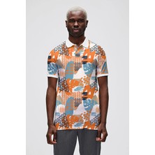 Bad Bear Bota Beyaz Polo Yaka Erkek Baskılı Tişört