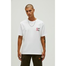 Bad Bear Beyond Beyaz Erkek Baskılı Tişört